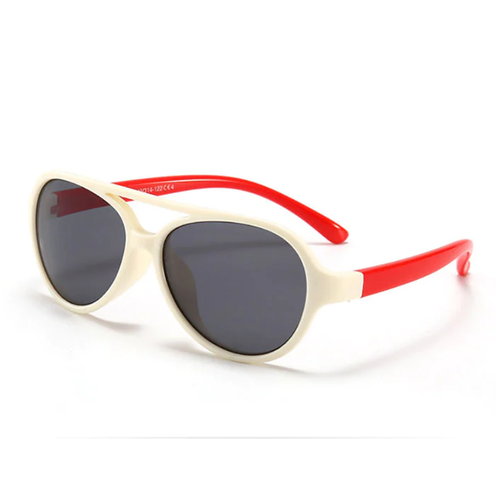 100% UV Protection Rubber Flexible Toddler Kids Polarized Sunglasses for Boys Girls