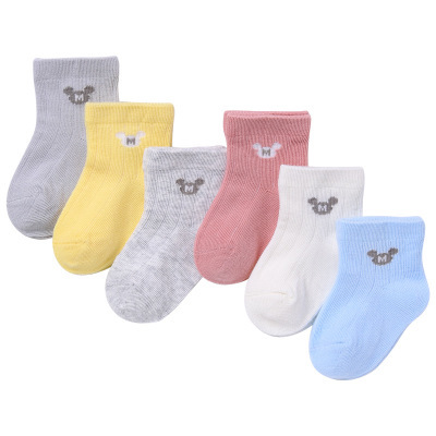 Wholesale Newborn Baby Thin Cotton Cartoon Animal Baby Socks