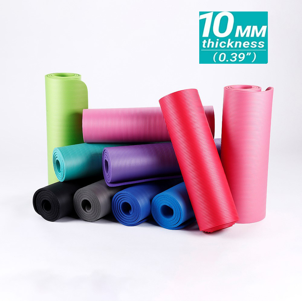 All Purpose High Density Extra Thick Non-Slip Eco Friendly Yoga Mat with Carrying Strap