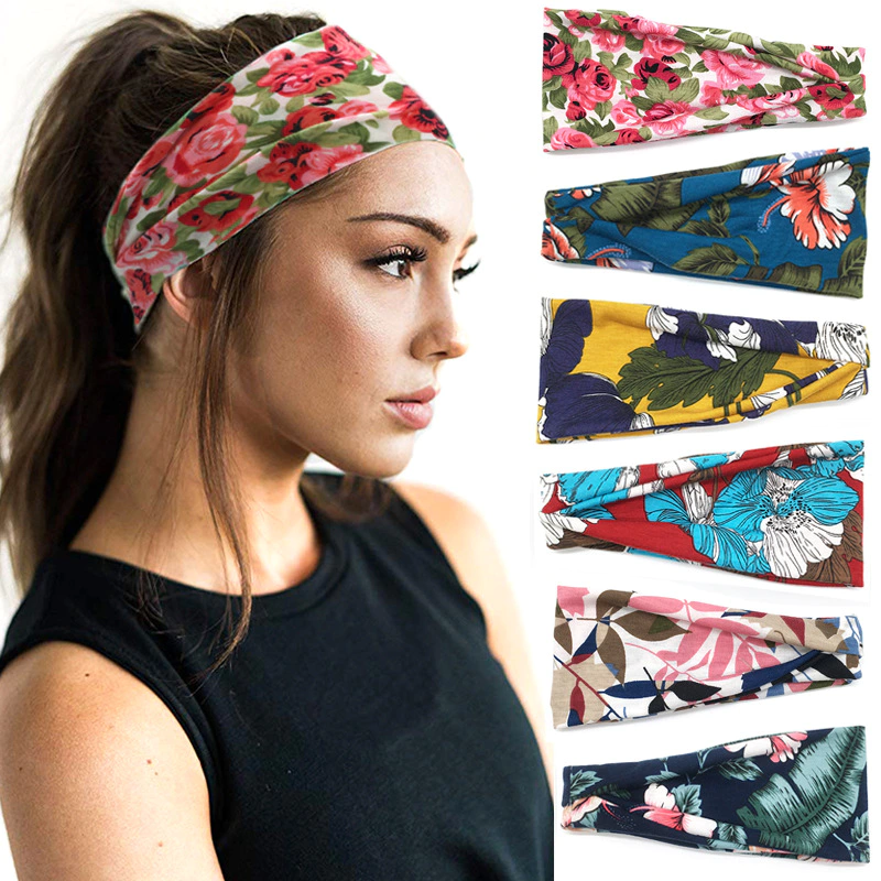 Non Slip Lightweight Multi Headbands Headscarf Elastic Wicking fits Women